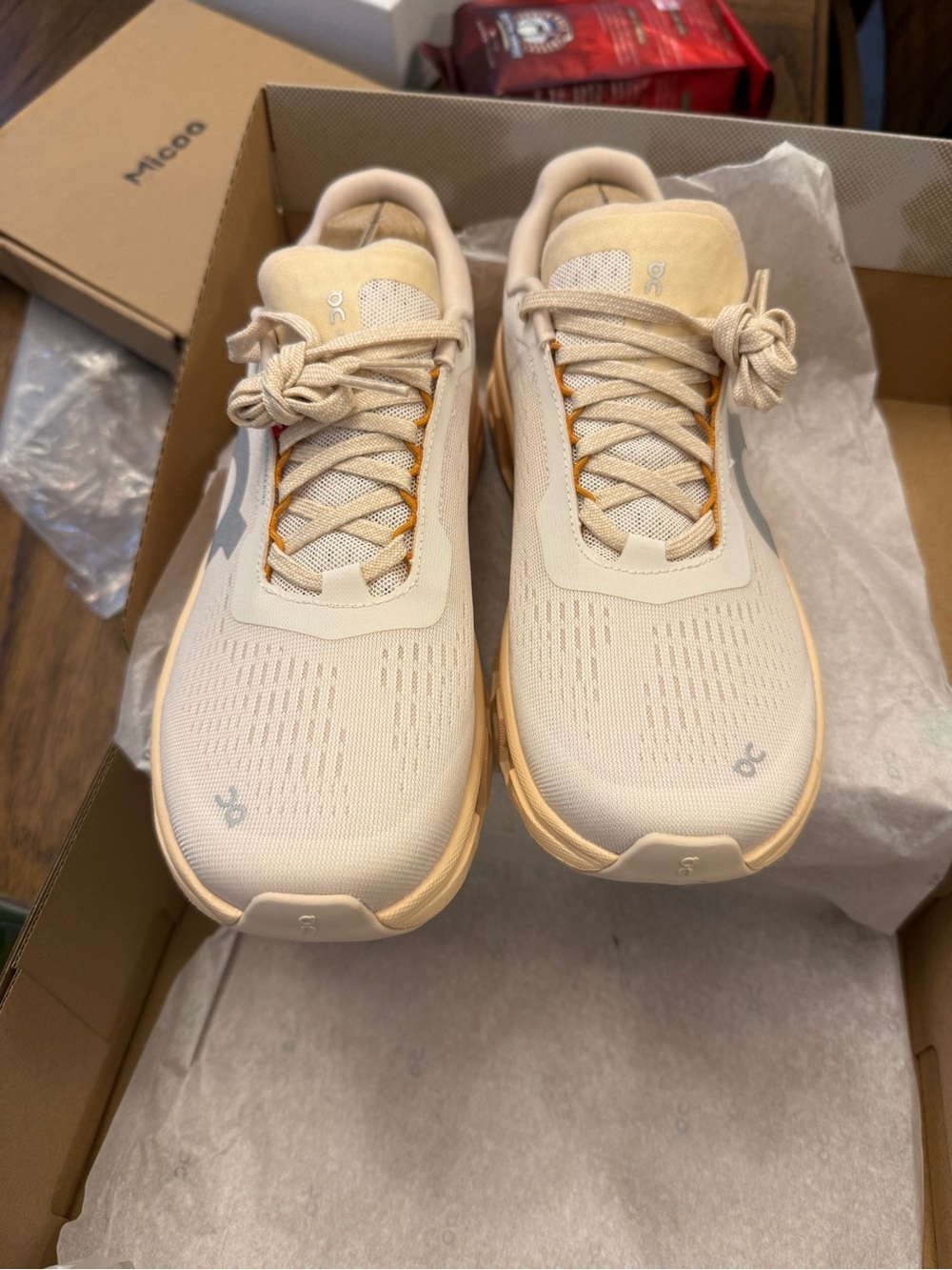 ON Cloudnova Lite Beige/Stone Running Shoe size women 8 - Picture 5 of 7